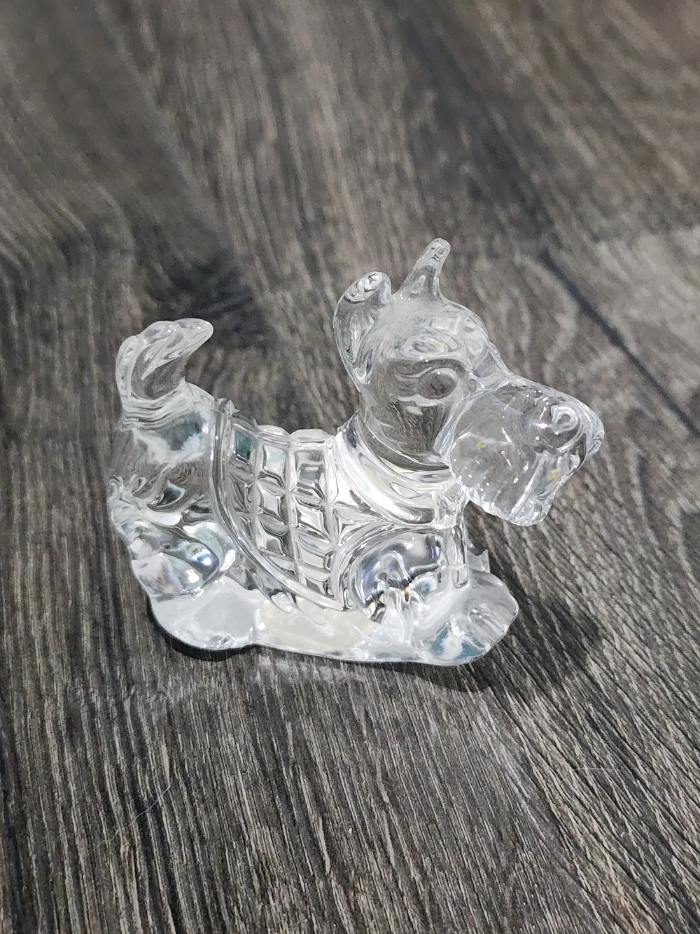 Princess House German Glass Crystal Scottie Terrier Dog Paperweight Figure